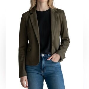 Sincerely Jules Olive Green Suede Blazer